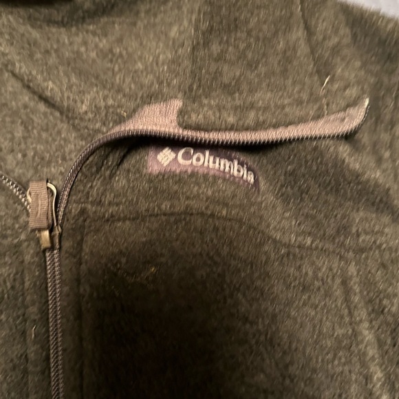 Columbia Steens Mountain Size Large Charcoal Full Zip Lightweight Fleece Jacket - Picture 3 of 5